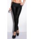 Koucla black wetlook treggings with zippers