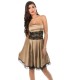 Koucla champagne party dress with lace