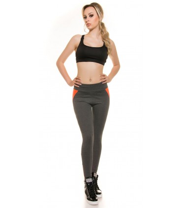 Koucla neonorans/grey workout tights