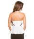 Koucla cream mesh peplum-toppi