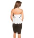 Koucla cream mesh peplum-toppi