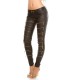 Koucla zip-up push-up leather trousers
