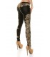 Koucla decorative embellishment leather trousers