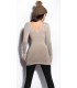 Koucla taupe peace knit dress