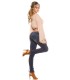 Koucla blue nod-rised push-up jeans