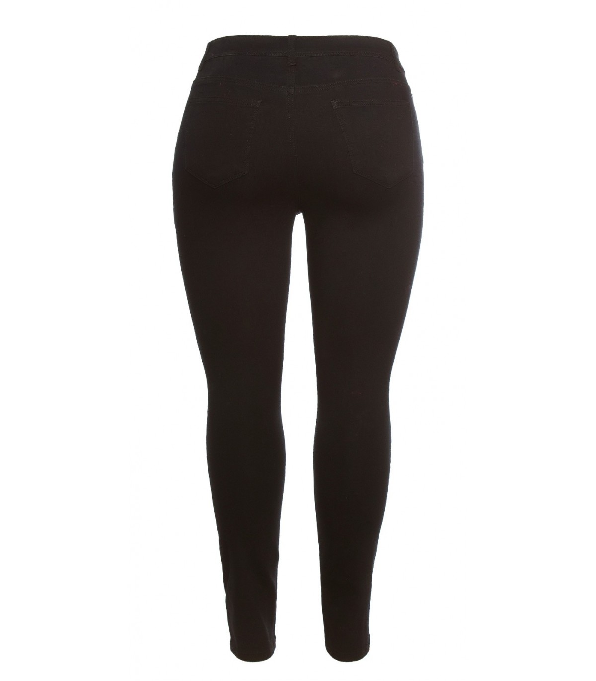 Curvy Girls Size Black Decorated Jeans