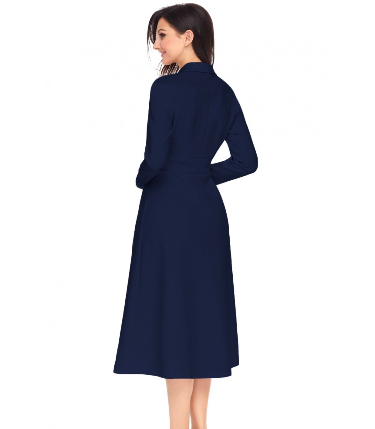 Dark blue jacket dress