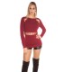 Koucla burgundy long sleeve knit with strings