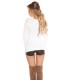 Koucla white long sleeve knit with strings