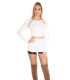 Koucla white long sleeve knit with strings