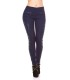 Dark blue decorative treggings