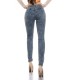 Koucla high-waisted stonewashed jeans