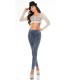 Koucla high-waisted stonewashed jeans