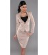 Koucla beige rivet-stained blazer