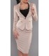 Koucla beige rivet-stained blazer