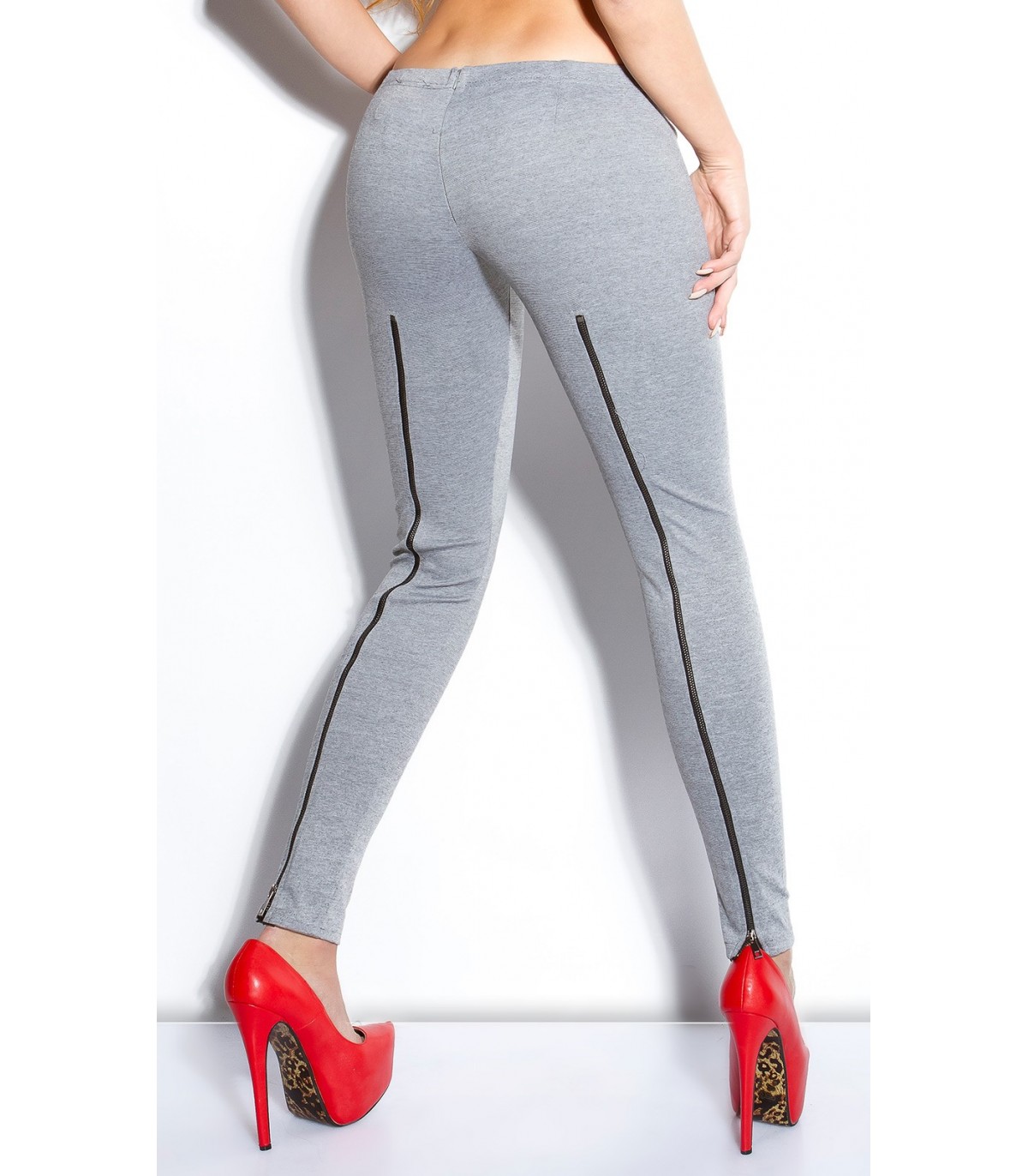 Koucla grey treggings with zippers