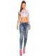 Koucla pink-like ripped push-up jeans