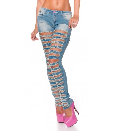 Koucla blue extreme ripped jeans