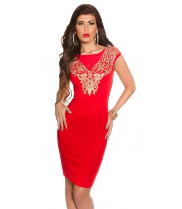 Koucla gold-colored party dress