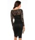 Curvy Girls Size Koucla mid dress with lace