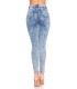 Koucla blue jeans with slits and spots