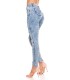 Koucla blue jeans with slits and spots