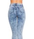 Koucla blue jeans with slits and spots