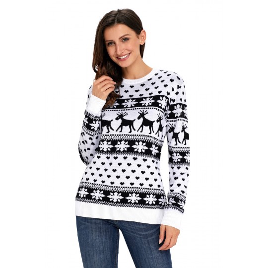 White and black reindeer...