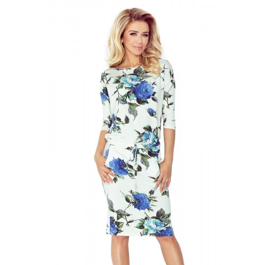 Numoco blåblommig mönstrad...