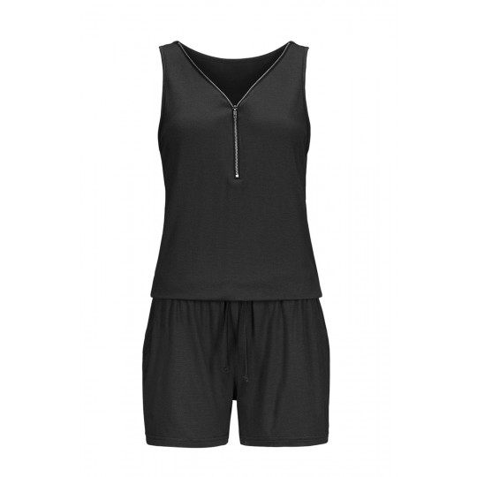 Musta vetoketjukoristeinen...