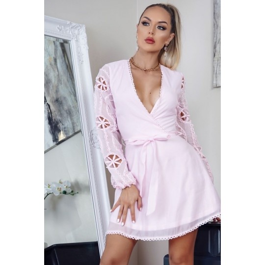 Parisian rosa dekorativ ärm...