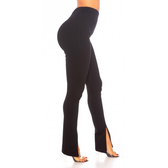 Black high-waisted trousers...