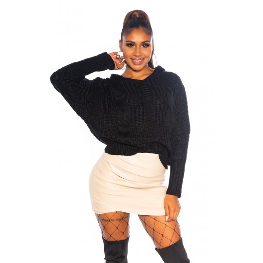 Koucla black loose sweater...