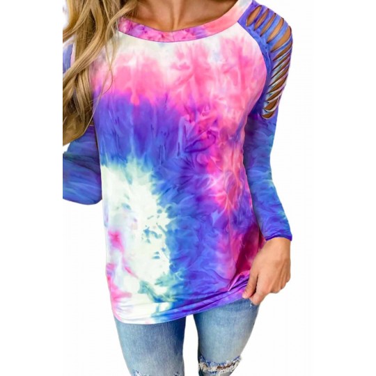 Colorful knot-dyed shirt...