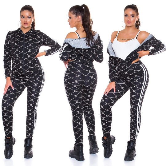 Musta printtikuvioinen...