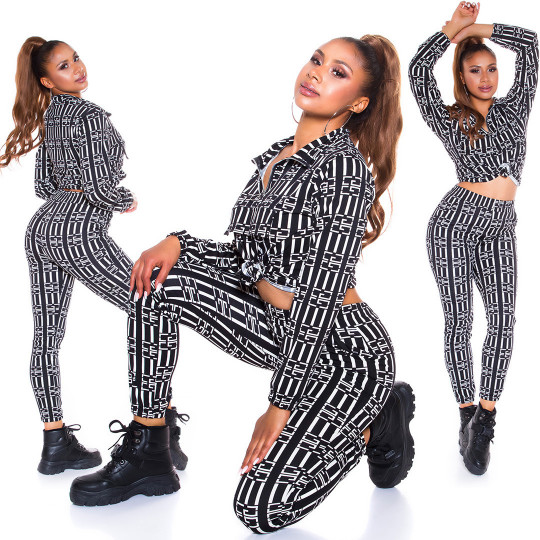 Musta printtikuvioinen...