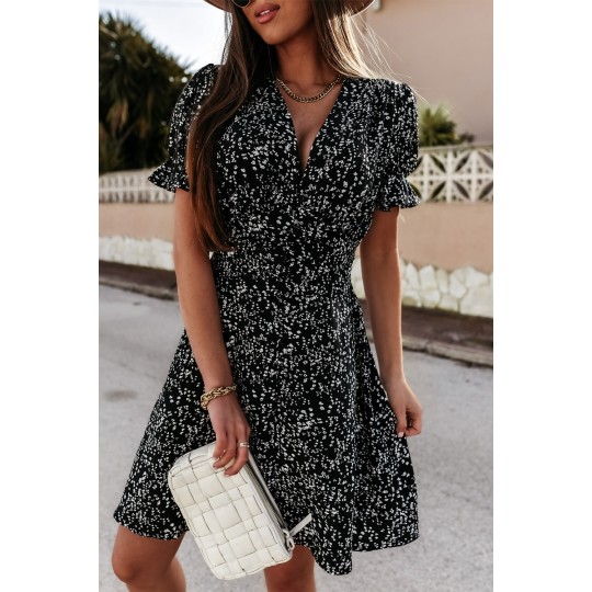 Black and print pattern...