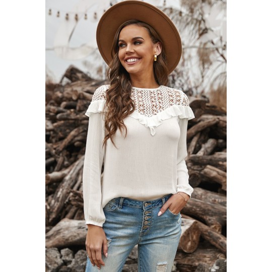 Vit rufsig dekorativ...