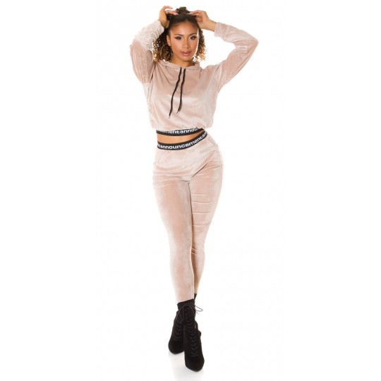 Beige announcement costume set