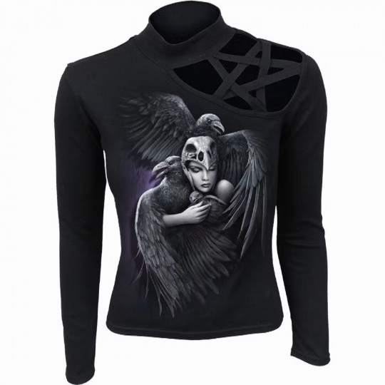 Spiral black raven shirt...