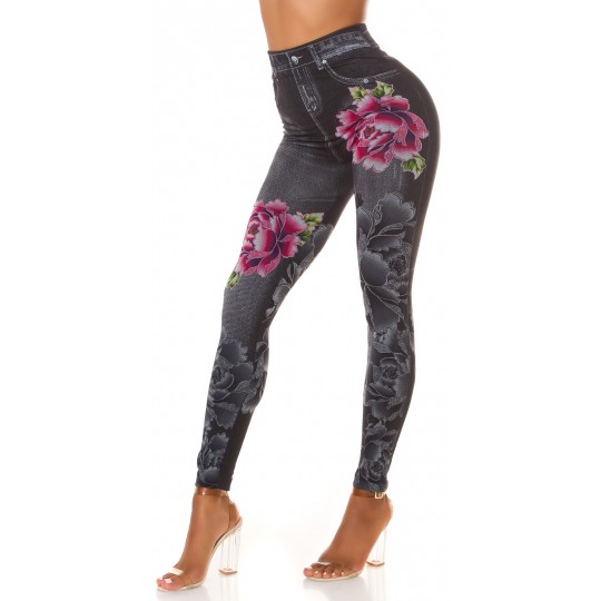 Black rose pattern high...