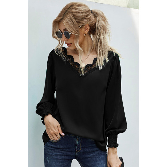 Black baggy sleeved blouse...