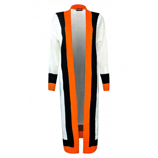 CW Eden orange lång kofta