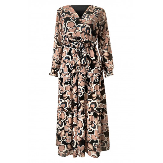 CW Viviana brown patterned...