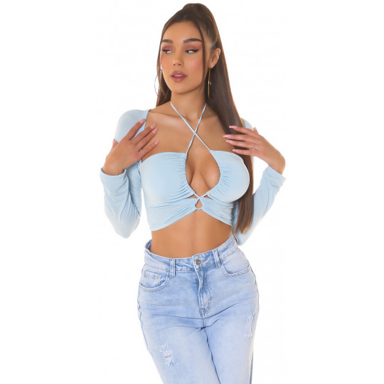 Koucla ljusblå långärmad...