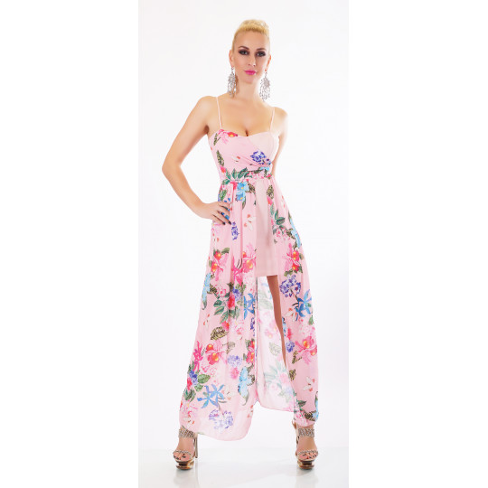 Pink floral pattern high...