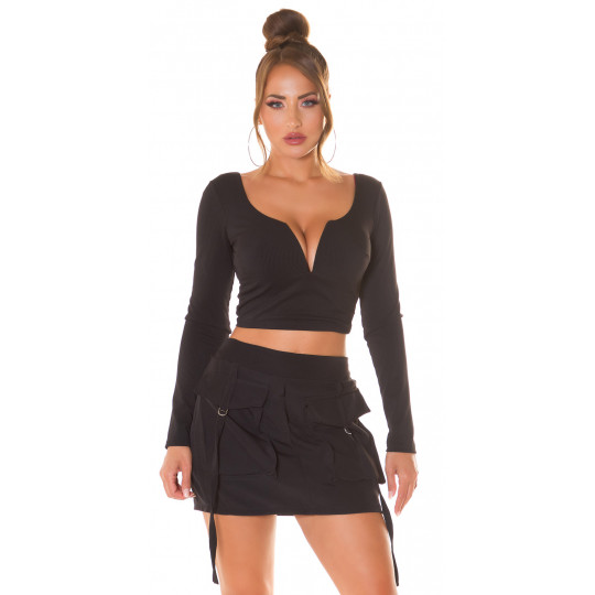 Koucla black long-sleeved...