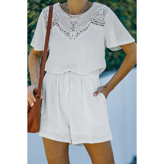 White short-sleeved...