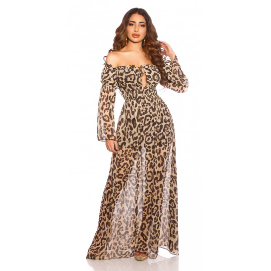 Leopard print long sleeve...