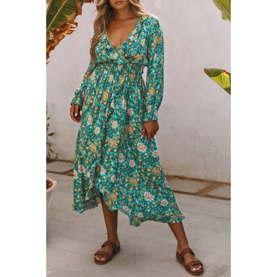 Grön långärmad print print...